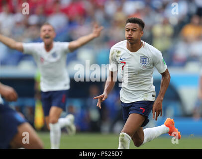 Nizhny Nogorod, la Russie. 24 Juin, 2018. Nizhny Nogorod, la Russie. 24 Juin, 2018. Jesse Lingard célèbre V ANGLETERRE ANGLETERRE V PANAMA PANAMA, 2018 COUPE DU MONDE DE LA FIFA, LA RUSSIE 24 juin 2018 GBC8647 2018 Coupe du Monde FIFA Russie strictement usage éditorial uniquement. Allstar Crédit : photo library/Alamy Live News Crédit : Allstar Photo Library/Alamy Live News Banque D'Images