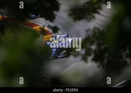 Elkhart Lake, Wisconsin, USA. 24 Juin, 2018. SPENCER PIGOT (21) de l'Organisation des batailles pour l'État au cours de la position KOHLER Grand Prix à Road America à Elkhart Lake, au Wisconsin. Crédit : Justin R. Noe Asp Inc/ASP/ZUMA/Alamy Fil Live News Banque D'Images