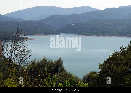 Pantano de Sau, comarca de Osona. Banque D'Images