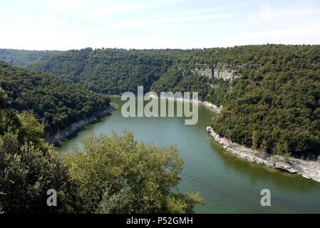 Pantano de Sau, comarca de Osona. Banque D'Images