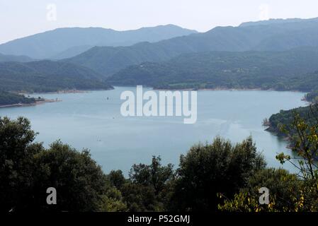 Pantano de Sau, comarca de Osona. Banque D'Images