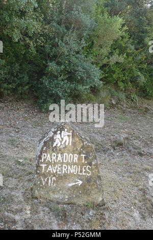 Parador de sau. Est situé dans la Serranía de las Gullerías y el pantano de sau a sus pies. Comarca de Osona. Banque D'Images