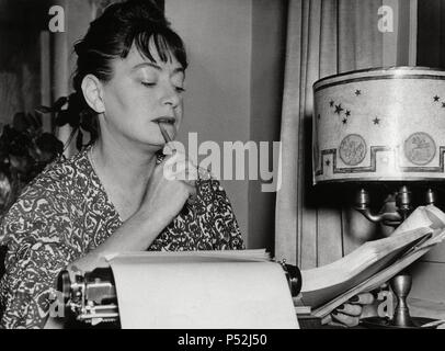 Le poète américain Dorothy Parker. Banque D'Images