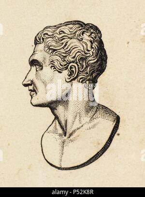 Antonio Canova (1757-1822). Sculpteur néo-classique italien. Portrait. Gravure, 19ème siècle. Banque D'Images