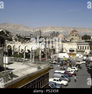 La Syrie. Damas. Vieille ville. Point de vue. Photo avant la guerre civile syrienne. Banque D'Images