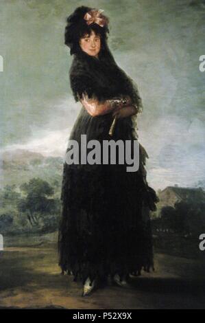 Francisco Goya (1746-1828). Peintre espagnol. Le romantisme. Mariana Waldstein (1763-1808). 9e Marquesa de La Cruz. 1792. Musée du Louvre. Paris. La France. Banque D'Images