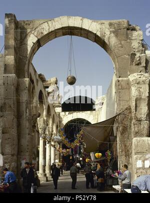 La Syrie. Damas. Vieille ville. Point de vue. Photo avant la guerre civile syrienne. Banque D'Images
