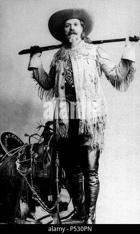 William Frederick "Buffalo Bill" Cody, soldat, chasseur de bisons et showman, c.1910. Banque D'Images