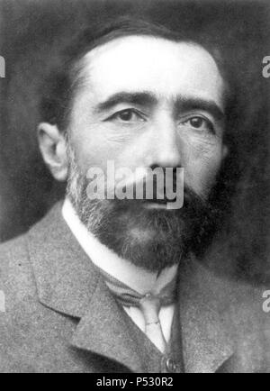 Romancier anglais Joseph Conrad en 1904. Banque D'Images