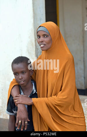 Kakuma, Kenya - naissance maternelle gare de la Johanniter l'aide étrangère dans le camp de réfugiés de Kakuma. Banque D'Images