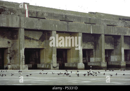 France, le bunker pour les sous-marins allemands dans le port de La Pallice Banque D'Images