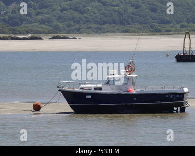 Bateaux recelait de Conwy de Barmouth et dans le Nord du Pays de Galles, certains se sont échouées Banque D'Images