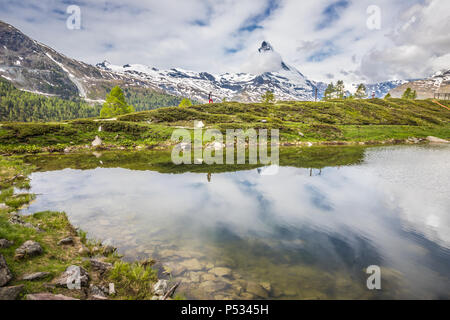 Lac près de Zermatt Banque D'Images
