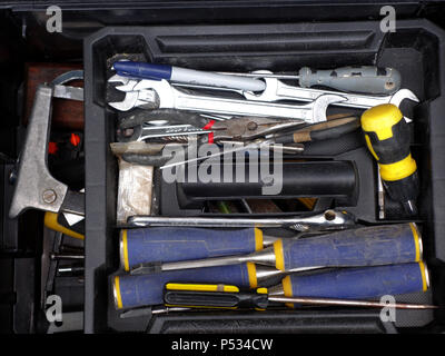 Entièrement équipée trademan professionnel tool kit Banque D'Images