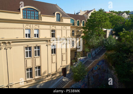 Belgrade, Serbie - mai 03, 2018 : Matin vue sur belle maison du vieux pont Brankov de Belgrade Banque D'Images