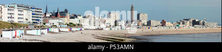 Plage, Le Havre, Normandie, France Banque D'Images