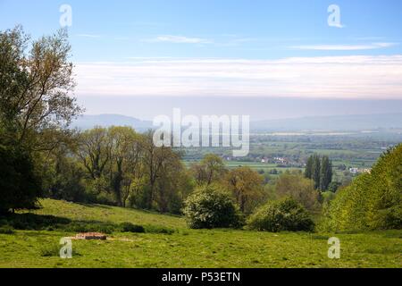 Sur Cotswolds Rural Willersey, Gloucestershire, en Angleterre. Banque D'Images
