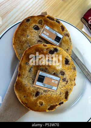 Délicieux croque-teacakes Banque D'Images