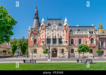 L'évêque grec catholique Palace dans le centre d'Oradea, Roumanie, Crişana Région. Banque D'Images