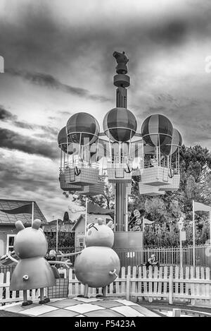 CASTELNUOVO DEL GARDA, ITALIE - 1 mai : Peppa Pig, à l'intérieur des terres thème Parc d'attractions Gardaland, près du lac de Garde, Italie, le 1 mai 2018. Le parc attrac Banque D'Images