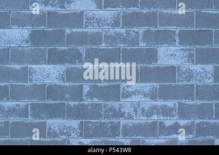 Vue rapprochée d'un mur de ciment parpaing par variation de couleur gris et blanc Banque D'Images