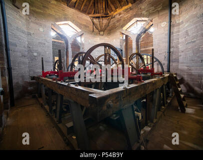 La chambre de Bell à St Laurence's Church, Ludlow, Shropshire. Banque D'Images