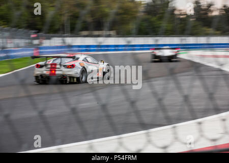 La ville de Mexico, Mexique - 01 septembre 2017 : Autodromo Hermanos Rodriguez. 6h00 du Mexique, la FIA WEC. La pratique libre je tourne. Banque D'Images