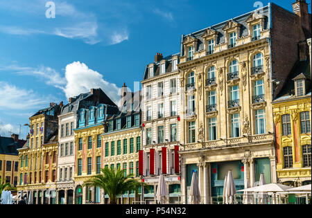 Bâtiments traditionnels dans la vieille ville de Lille, France Banque D'Images