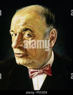 ORTEGA Y GASSET, José (Madrid, 1883-1955). Filósofo y ensayista español. Fue el fundador de la "Revista de Occidente' (1923). Fundador del Instituto de Humanidades (1945). Como filósofo destacó por su filosofía de la razón vital. Banque D'Images