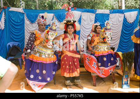 AUROVILLE, INDE - 4 mars 2018 : Sangamam Festival. Banque D'Images