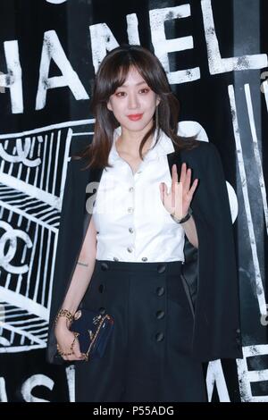 Séoul, Corée. 22 Juin, 2018. Jung Ryeo-won, Jung-Eun chae, Krystal Jung, Babi, Zico, Jessica, Han Hye-jin, etc. assister à la promotion Chanel tenue à Séoul, en Corée, le 22 juin, 2018.(La Chine et la Corée à l'homme) Credit : TopPhoto/Alamy Live News Banque D'Images