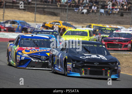 Sonoma, Californie, USA. 24 Juin, 2018. Jamie McMurray (1) courses pour la TOYOTA/SAVE MART 350 à Sonoma Raceway à Sonoma, Californie Crédit : Stephen A. Arce/ASP/ZUMA/Alamy Fil Live News Banque D'Images