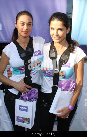 Houserunning Charité Milka à Motel One Hamburg comprend : Mariella Ahrens, Lilly Becker Où : Hambourg, Allemagne Quand : 24 mai 2018 Credit : Becher/WENN.com Banque D'Images