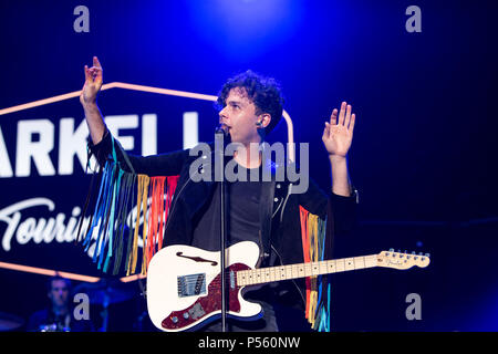 L'hôte Arkells Rally dans leur ville natale de Hamilton (Ontario) Banque D'Images