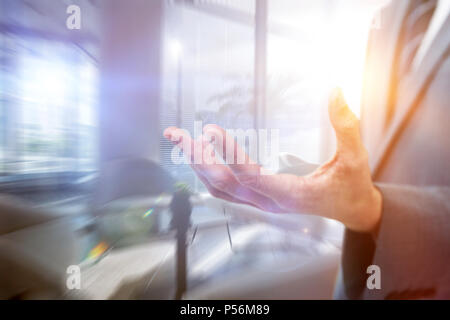 Image composite de portrait elegant businessman Banque D'Images