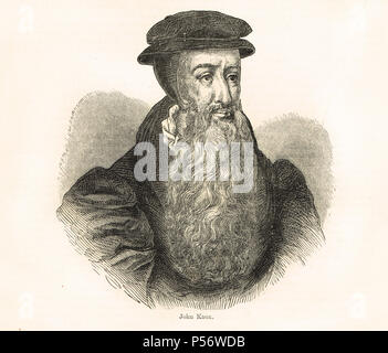 John Knox, théologien écossais, fondateur de l'Église presbytérienne d'Écosse et de chef de la réforme écossaise Banque D'Images