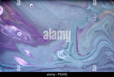 En résumé fond acrylique. Le persillage bleu texture de l'oeuvre. Modèle d'Agate Banque D'Images