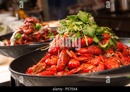 Chinois épicé plat d'écrevisses Banque D'Images