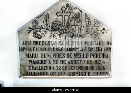 L'intérieur tombeau Matriz de Nossa Senhora da Apresentação church, André de Albuquerque square, Cidade Alta, Natal, Rio Grande do Norte, Brésil Banque D'Images