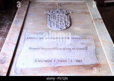 L'intérieur tombeau Matriz de Nossa Senhora da Apresentação church, André de Albuquerque square, Cidade Alta, Natal, Rio Grande do Norte, Brésil Banque D'Images