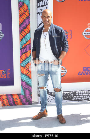 Los Angeles, CA, USA. 24 Juin, 2018. Boris Kodjoe, au BET Awards 2018 - Les arrivées à la Microsoft Theatre de Los Angeles, Californie le 24 juin 2018. Credit : MediaPunch Inc/Alamy Live News Banque D'Images