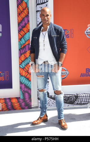 Los Angeles, CA, USA. 24 Juin, 2018. Boris Kodjoe, au BET Awards 2018 - Les arrivées à la Microsoft Theatre de Los Angeles, Californie le 24 juin 2018. Credit : MediaPunch Inc/Alamy Live News Banque D'Images