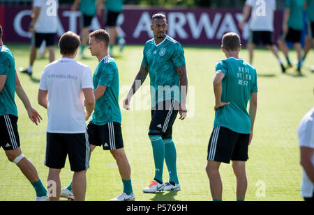 Germanys Jérôme Boateng durant la formation GES / football / Championnat du Monde 2018 Russie : Moscou / Vatutinki Formation DFB, 25.06.2018 GES / football / Soccer / Worldcup 2018 Russie : DFB-pratique, Moskow / Watutinki, 25 juin, 2018 | dans le monde entier Banque D'Images