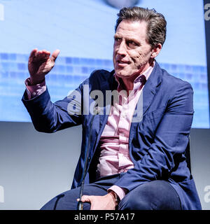 Londres, Royaume-Uni. 25 Juin, 2018. Londres, Royaume-Uni. 25 Juin, 2018. Rob Brydon apparaît sur Mark Kermode Live en 3D, le lundi 25 juin 2018 tenue à BFI Southbank, Londres. Photo : Rob Brydon. Credit : Julie Edwards/Alamy Live News Banque D'Images