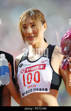 Ishin Me-Life Stadium, Yamaguchi, Japon. 23 Juin, 2018. Nodoka Seko, le 23 juin 2018 : le Japon - 102e championnats nationaux d'athlétisme du 100 m femmes au stade final Ishin Me-Life, Yamaguchi, Japon. Credit : YUTAKA/AFLO SPORT/Alamy Live News Banque D'Images