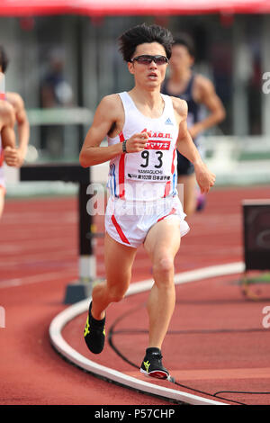 Ishin Me-Life Stadium, Yamaguchi, Japon. 24 Juin, 2018. Kosei Yamaguchi, 24 juin 2018 : le Japon - 102e championnats nationaux d'Athlétisme 3000m steeple Hommes au stade final Ishin Me-Life, Yamaguchi, Japon. Credit : YUTAKA/AFLO SPORT/Alamy Live News Banque D'Images