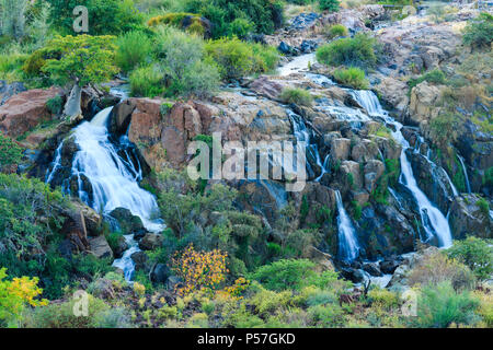 Epupa Falls, Kunene, région de Kunene, Namibie Banque D'Images
