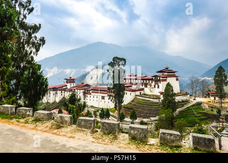 Plus grand monastère forteresse, Trongsa Dzong, Trongsa, région de l'Himalaya, le Bhoutan Banque D'Images