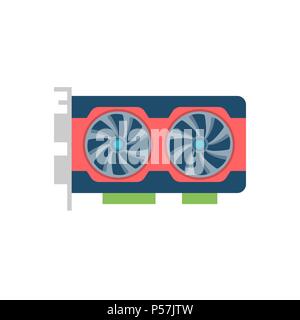 Carte vidéo Icône vecteur Illustration de Vecteur