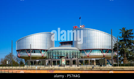 Strasbourg, Cour européenne des Droits de l'homme, Cour européenne des Droits de l'Homme, Alsace, France, Europe, Banque D'Images